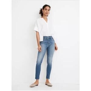 Madewell 10” High Rise Skinny Crop Womens Size 25 Medium Wash